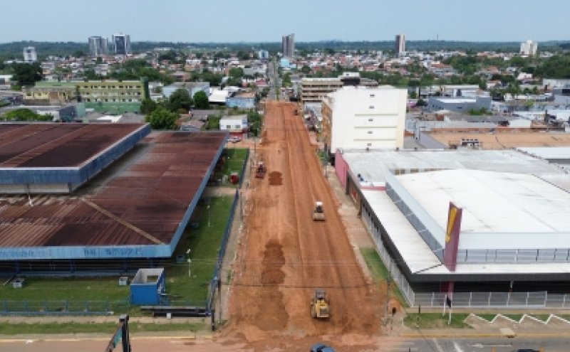 Obras de duplicação avançam na avenida 6 de Maio em Ji Paraná veja fotos